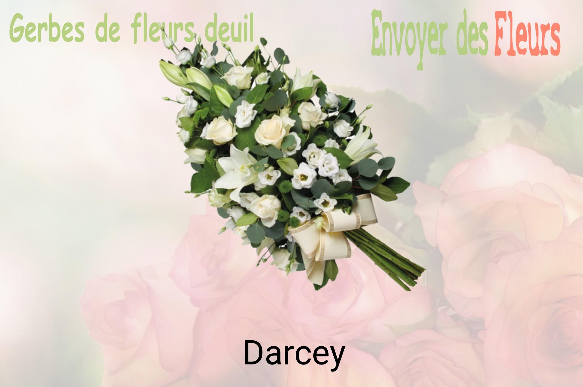 Gerbe de fleurs de deuil livrée à Darcey